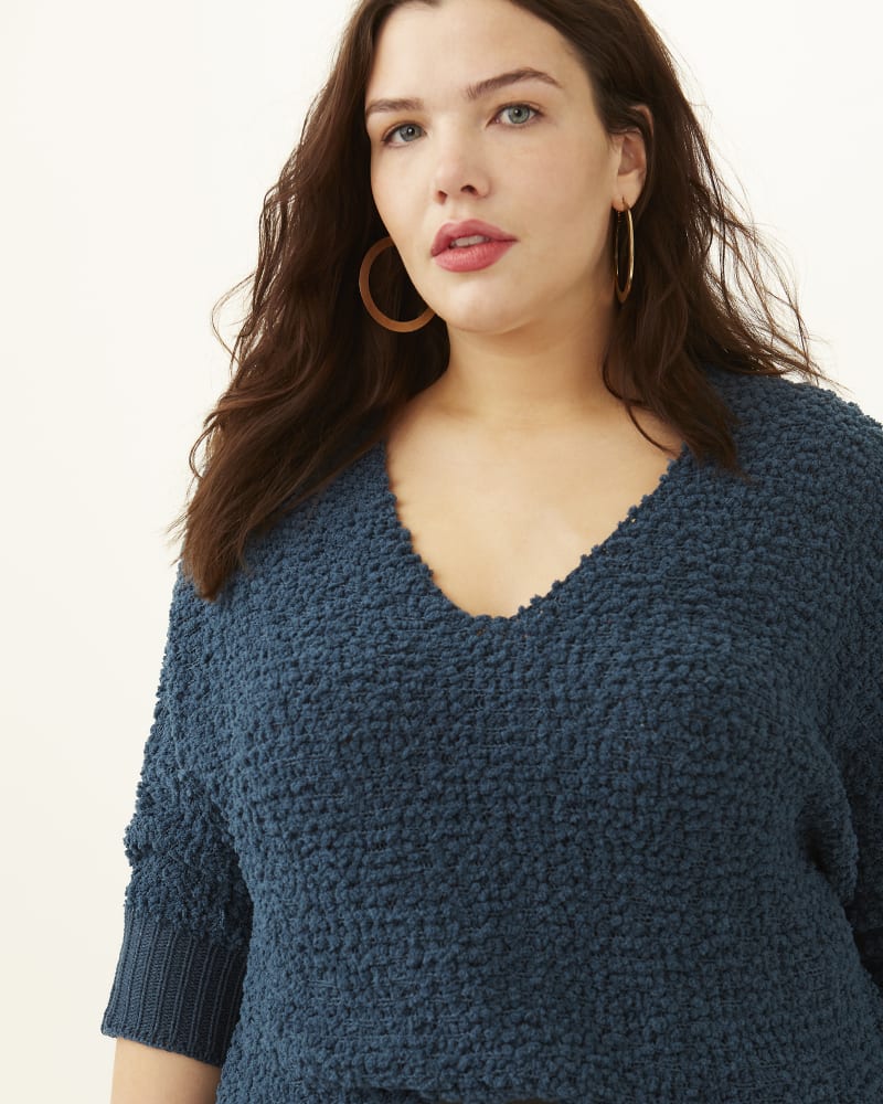 Popcorn pullover plus size hotsell